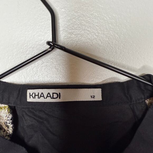 KHAADI Floral Embroidered Cambric Raglan Top Kurta Dress Womens 12 - Picture 3 of 12